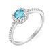 Серебряное кольцо &laquo;Sky Sparkle&raquo; 10774gol17 фото 1