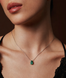 Срібне кольє &laquo; Emerald Shine&raquo; 6481z фото 2