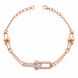 Золотий браслет &laquo;Golden Link & Pav&eacute;&raquo;