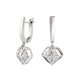 Срібні сережки &laquo;Diamond Cage&raquo;