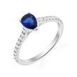 Срібна каблучка &laquo;Sapphire Drop&raquo;