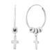 Сережки &laquo;Cross Charms Hoops&raquo;