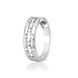 Срібна каблучка &laquo;Alternating Link Pav&eacute; Band&raquo;