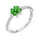 Каблучка «Clover Emerald»
